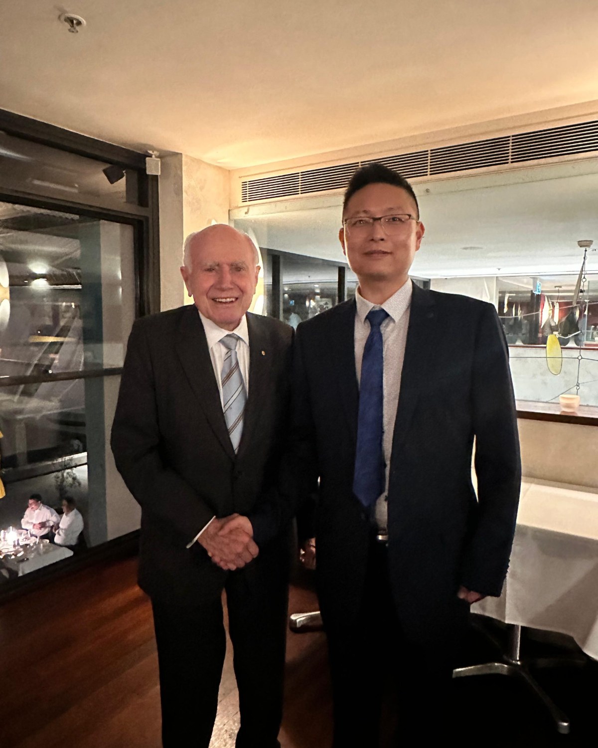 James Zhang with former Australian Prime Minister John Howard